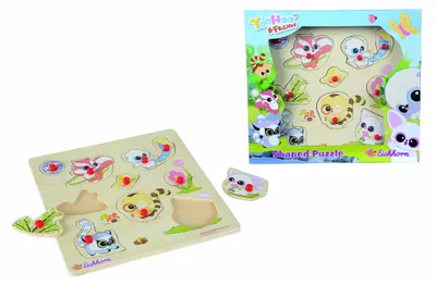 Produktbild von Eichhorn 100003203 - Yoohoo und Friends, Holzeinlegepuzzle