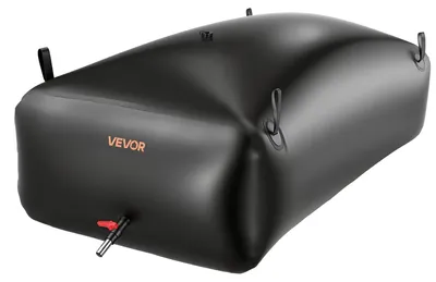 Obrázok produktu pre Vodný zásobník, 1000 l prenosný a skladací vak na vodu, odolný vak na vodu z mäkkého PVC 1000D, nepretekajúce nádoby na kempovanie pre zavlažovanie záhrady, núdzové použitie v karavane, čierny