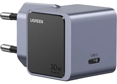 Immagine prodotto di Ugreen Nexode S 30W USB-C GaN Fast Charger EU grigio Telefono cellulare, Power bank, telefono Grigio AC Interno