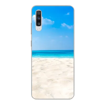 Produktbild von MuchoWow® Handyhülle Schutzhülle Hülle für Samsung Galaxy A70 Strand - Meer - Sand Silikon Softcase Handy Hülle - Schutzhaube