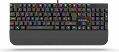 Produktbild von INCA IKG-443 Gaming Tastatur mechanische Metalltastatur 18 LED Modus RGB Beleuchtung Schwarz