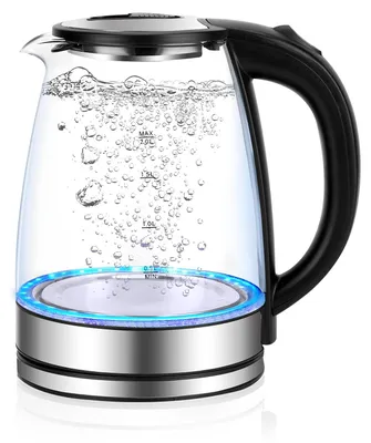 Glaskocher 2L 2300W Edelstahl LED Trockengehschutz BPA-frei