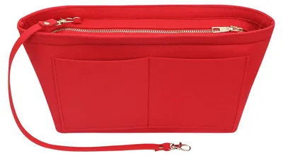 Produktbild von Filz Handtaschen Organizer mit mehreren Fächern - Rot-M