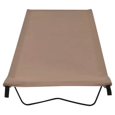 Immagine prodotto di Lettino da Campeggio 180x60x19cm Tessuto Oxford Acciaio Grigio