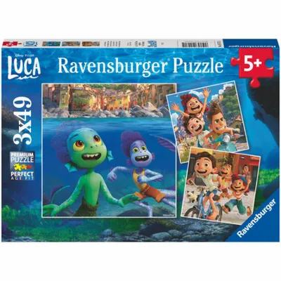 Immagine prodotto di RAVENSBURGER Puzzle Disney Pixar: Luca 3x49 dílků