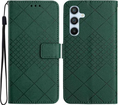 Produktbild von Samsung Galaxy A17 Hülle - Coverup Rhombus Klapphülle - Grün