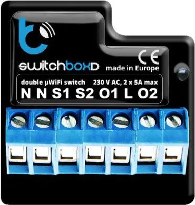 Produktbild von BLEBOX switchboxD - DOUBLE CIRCUIT BREAKER 230V
