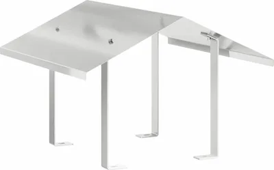 A product shot of a stainless steel chimney cap.