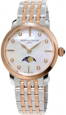 Immagine prodotto di Frederique Constant - FC-206MPWD1S2B - Orologio da polso - Donna - Quarzo - Linea Slim Classics con fasi lunari