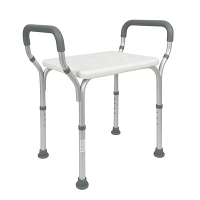 Immagine prodotto di Mobiclinic, Acueducto, Sedia da bagno e doccia, Sgabello da doccia Ortopedico, Alluminio, PVC, Regolabile in altezza, Ergonomico, Con braccioli, Antiscivolo