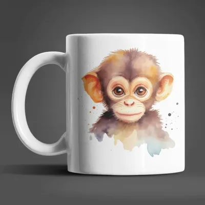 Produktbild von Süßes Äffchen Coffee Kaffeetasse Teetasse Geschenkidee