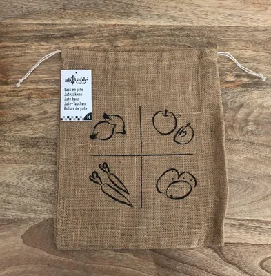 Image de Sac en jute pour fruits et légumes (Taille au choix)