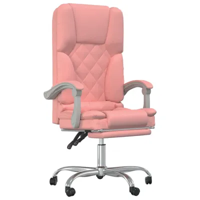 Produktbild von Bürostuhl mit Massagefunktion Rosa Kunstleder