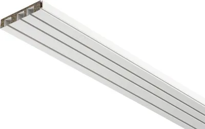 Obrázek produktu pro Záclonová kolejnička GE, 3 drážková, bílá, 300cm