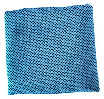 Produktbild von Kühlhandtuch für den Nacken Blau Polyesterfaser Wiederverwendbar Sofort Kühlend Outdoor Sport Sommerhitze