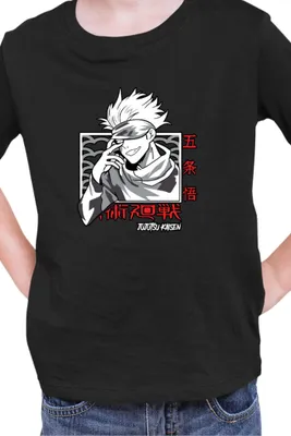 Produktbild von Kinder T-Shirt Japan Manga Anime Comics Animation Jujutsu Anime Manga Kaisen Satoru Gojo 05, 7-8 Jahr - 128 / Schwarz