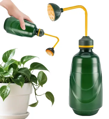 Produktbild von Gießkanne 450 ml – Gießkanne mit sanftem Sprühkopf – Gießkanne für Bonsai – Blumenkanne – 2-in-1 Design – Hochwertiges Polypropylen – Bewässerung für Pflanzen