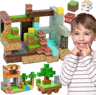 Immagine prodotto di WOOPIE Set di costruzioni magnetiche 3D Set educativo 63 el.