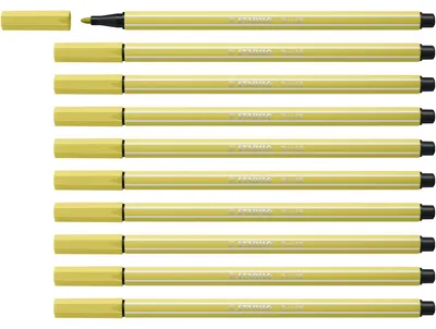 Image de Stylo feutre Premium Pen 68 1mm moutarde Paquet de 10 pièces