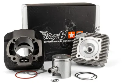 Zdjęcie produktu dla Zestaw żeliwnych cylindrów Stage6 do wyścigów drogowych o pojemności 70 cm3 dla Piaggio AC