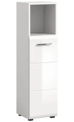 Produktbild von Ice Badschrank 1 Tür 1 Fach weiß Hochglanz.