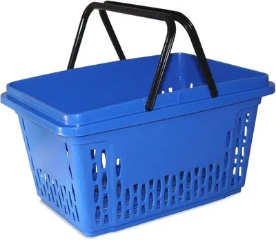 Productafbeelding van Kunststof winkelmandjes 40 liter met 2 handvatten