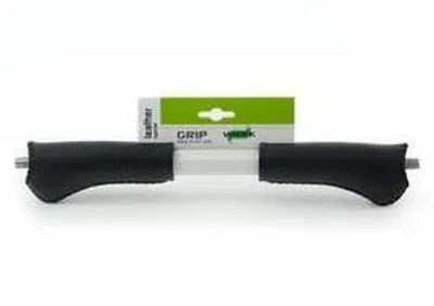 Produktbild von Widk Griff Leder Hybrid schwarz 120 mm