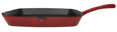 Produktbild von ELO Kirschrot Grillpfanne Gusseisen robust Induktion rot 28 cm