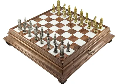 Obrázok produktu pre Luxusná šachová súprava Romani proti Barbari 47 x 47 cm Italfama