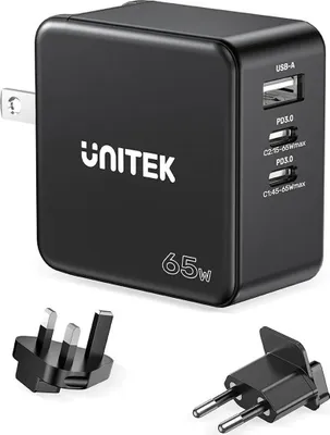 Zdjęcie produktu dla UNITEK P1117B, Wewnętrzna, Prąd przemienny, 20 V, 3,25 A, Czarny