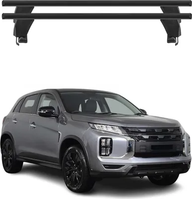 Obrázok produktu pre Základňa strešného nosiča Menabo pre Mitsubishi ASX mk2 2023-25 hliníková čierna 2ks
