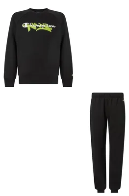 Produktbild von Champion Jungen-Sweatanzug mit Rundhalsausschnitt, Hellblau