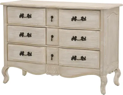 Produktbild von Venezia Bianco VEB815K Kommode, Provenzalische Stil, Holz, 127x52x85cm