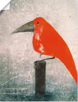 Produktbild von ARTland Poster Der Rote Vogel Größe: 45x60 cm