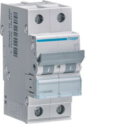 Produktbild von HAGER MCB Leitungsschutzschalter 6kA 1P+N C 13A MCN513E