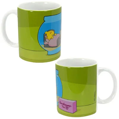 Keramik-Kaffeetasse mit Sting-Motiv, grün, 320 ml