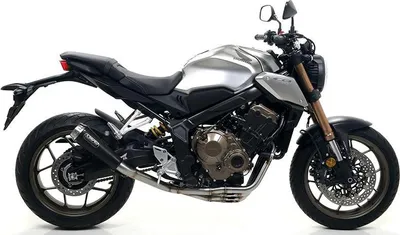 Produktbild von ARROW Auspuff DARK PRO-RACE für Honda CB650R / CBR650R 2019-, Edelstahl schwarz (Nur mit ARROW Krümm