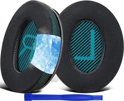 Zdjęcie produktu dla Zamienne kolczyki żelowe do bute QuietComfort 15, QC25, QC35 i modeli SoundLink - wygodne i oddychalne kolczyki dla optymalnej jakości dźwięku