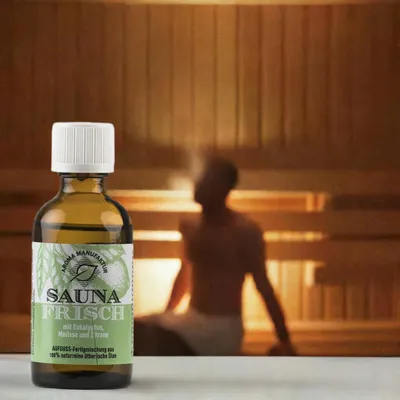 Produktbild von Frei Durchatmen – Sauna Frisch mit Eukalyptus, Melisse & Zitrone – Aufguss