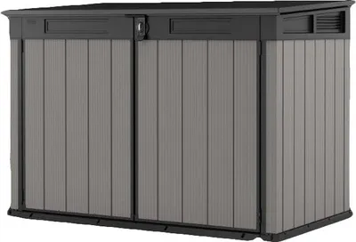 Obrázek produktu pro Zahradní úložná skříň KETER Premier Jumbo - 190,5 x 109,3 x 132,5 cm - šedá / antracit