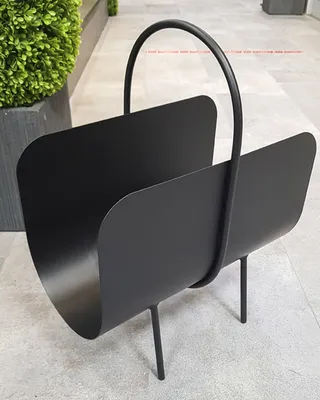 Produktbild von Zeitungsständer >22586< in schwarz, Metall - 37x47x22cm (BxHxT)