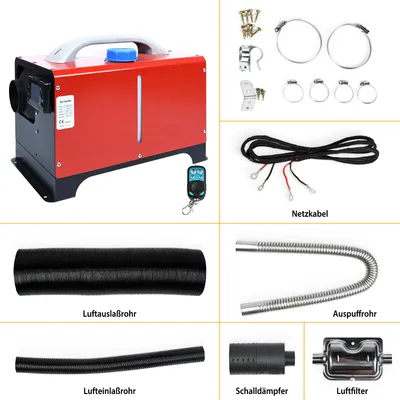 Produktbild von FIVMEN Standheizung Diesel 8KW 12V Dieselheizung mit Fernbedienung und LCD-Display Diesel Lufterhitzer Schnelles Aufheizen, Typ E