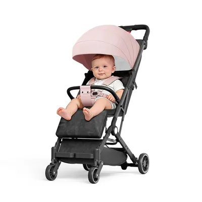 Produktbild von Reise Buggy Klein Zusammenklappbar,Klappbar Kinderwagen mit Liegefunktion,kompakter Buggy,Sportwagen für Kinder ab 6 Monaten bis 20kg Rosa