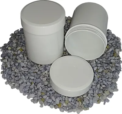Produktbild von 750 Salbenkruken  Salbendose Kunststoffdosen 50 g  60 ml Deckel weiß
