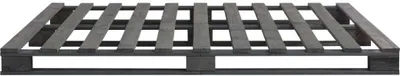 Produktbild von Hochwertigen Möbel Klassische Betten - Grau Palettenbett/Bettgestell - Doppelbett Grau Massivholz Kiefer 200×200cm NEU2448379