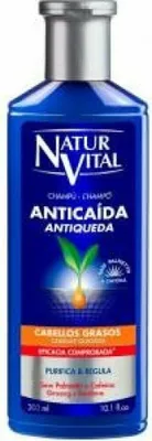 Obrázek produktu pro NaturVital Šampon proti vypadávání vlasů pro snadno se mastící vlasy, 300ml