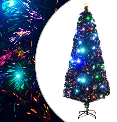 Zdjęcie produktu dla vidaXL Sztuczna choinka ze stojakiem/LED 210 cm światłowodowa