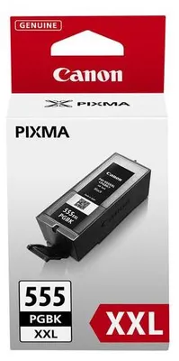 Produktbild von Canon PGI-555PGBK XXL, Pigment schwarz, PIXMA iX6850 PIXMA MX725 PIXMA MX925, Tintenstrahl, Sichtverpackung, 20 - 80%, 0 - 40 °C