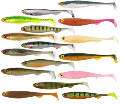 Produktbild von Fox Rage Slick Shad - Gummifisch, Farbe:Marble, Länge:9cm