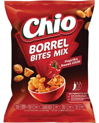 Produktbild von Chio 8710532442248, Snack mixes, Erdnuss, Kartoffel, 240 g, Paprika, Erdnüsse, 2290 kJ